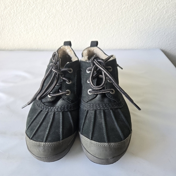 Ugg Australia Magpie Waterproof Ankle Duck Boots Black Nubuck Leather Size 6 - Picture 4 of 15